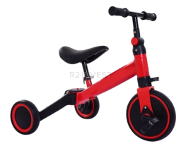Baby balance bike 2 or 3 wheels red
