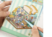 3D landscape stickers brochure