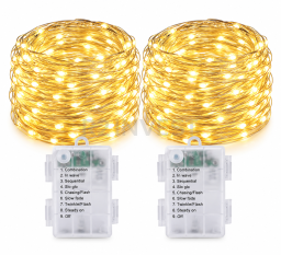 Solar copper wire string light 5m 50pcs LED