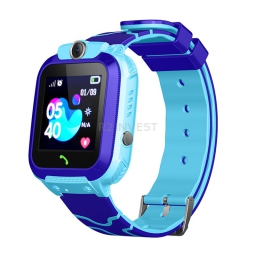 Smartwatch dla dzieci Q12 niebieski PL wodoodporny