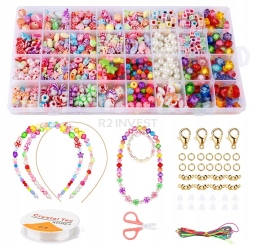 Set of beads for making bracelets 900pcs