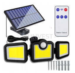 Solar sensor wall light 3in1 LS6 + pilot and cable solar panel