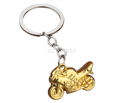 Keychain motorbike gold