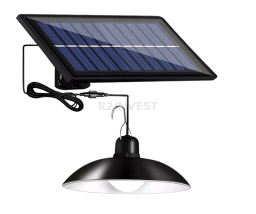 Żyrandol solarny LED pojedyn 14,8x6.4cm