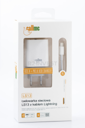 Callme charger LS13 2 USB QC3.0+PD white with lightning cable