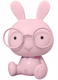 Lampka na biurko dziecięca królik różowa