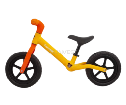 Baby balance bike two wheels yellow