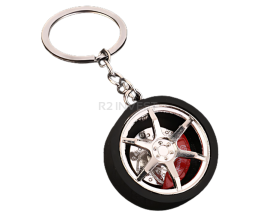 Keychain car wheel