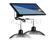 Solar lamp LED double 14,8x6.4cm with night sensor 1200mAh