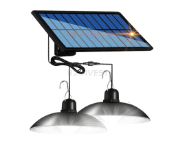 Żyrandol solarny LED podwójny 14,8x6.4cm