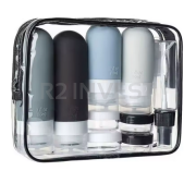 Zestaw 17szt butelek podróżnych