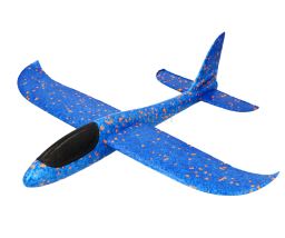 Samolot styropianowy 48cm niebieski