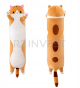 Soft toy mascot cat 50cm brown