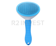 Pet hair brush blue