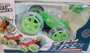 Remote-controlled stunt car green